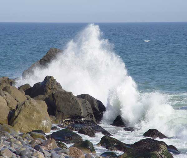 Waves On Rocks