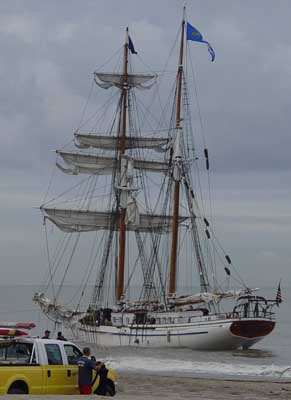 Ship Pulled Upright